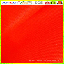 Tissu satiné haute visibilité 85% polyester 15% coton 4/1
